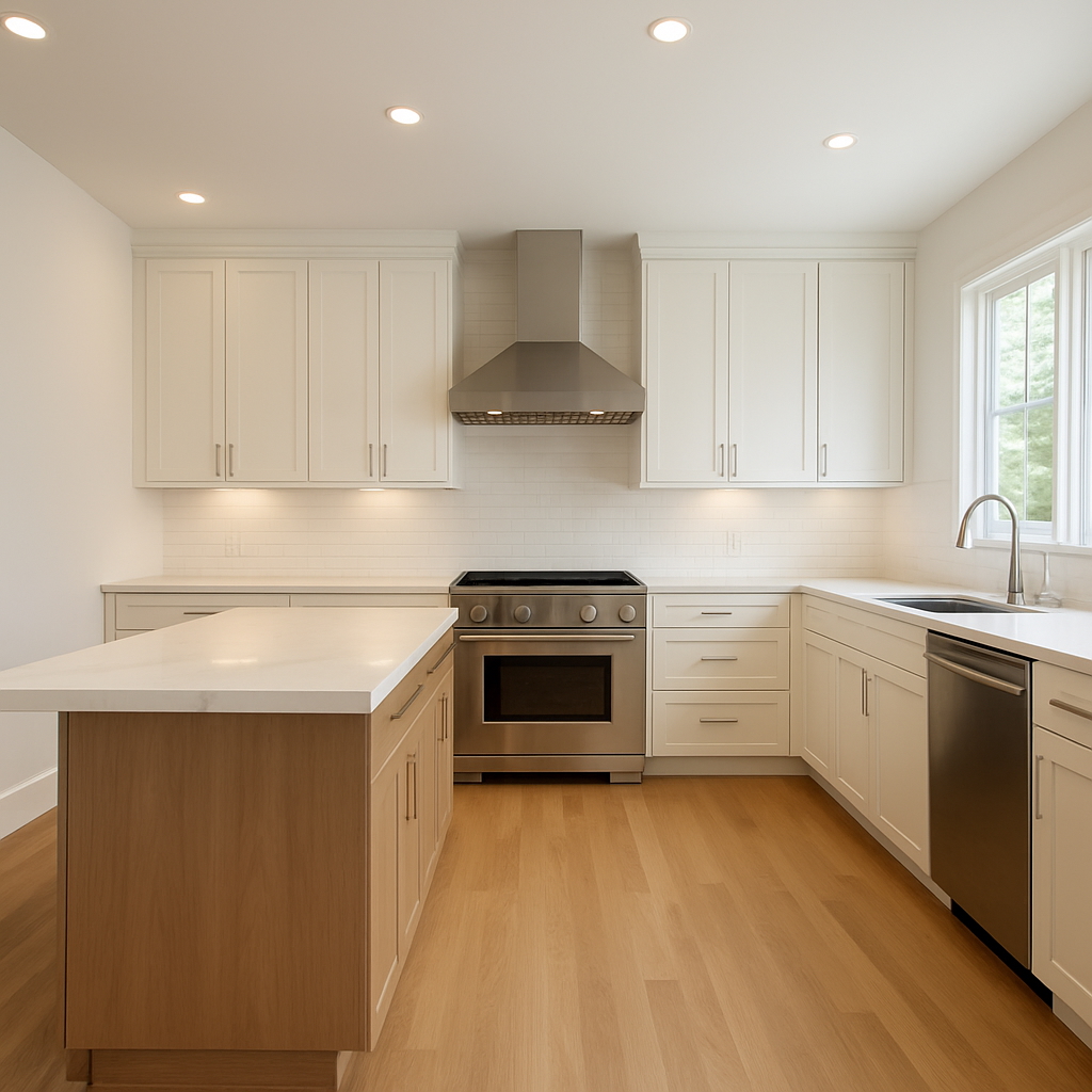 Kitchen deep cleaning — before grease & after spotless counters in Tampa Bay