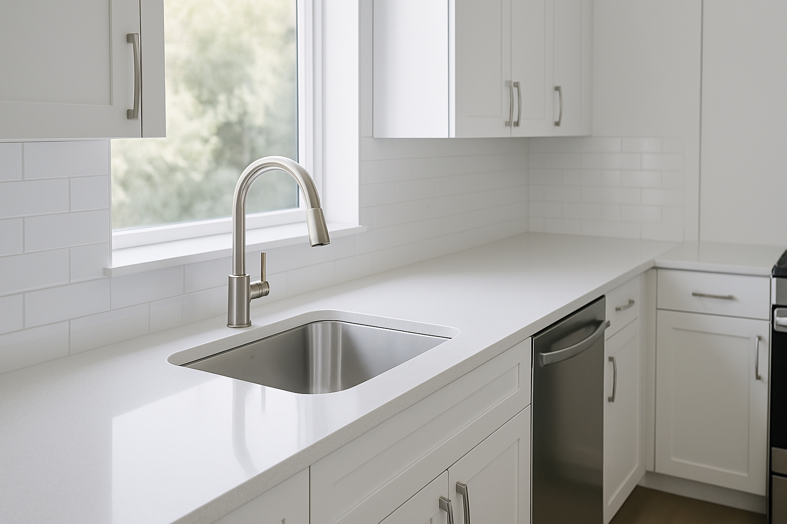 Kitchen cleaning — spotless counters, sinks and appliances exterior in Tampa Bay