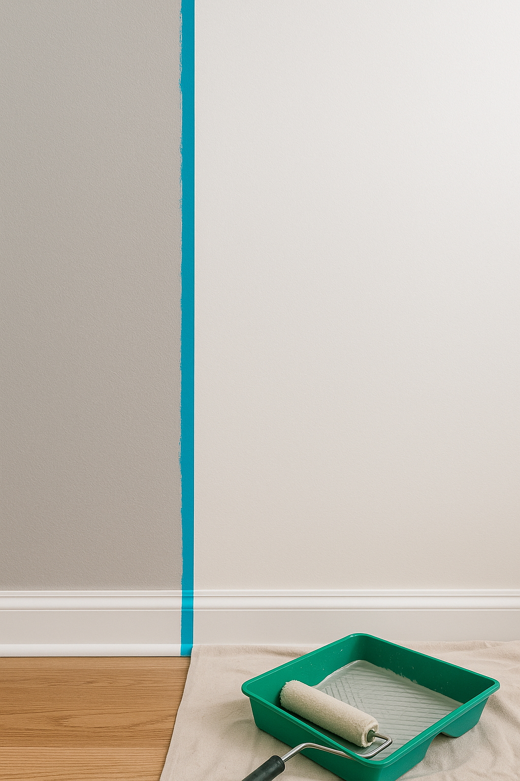 Interior painting: smooth walls with crisp lines and high-quality coverage